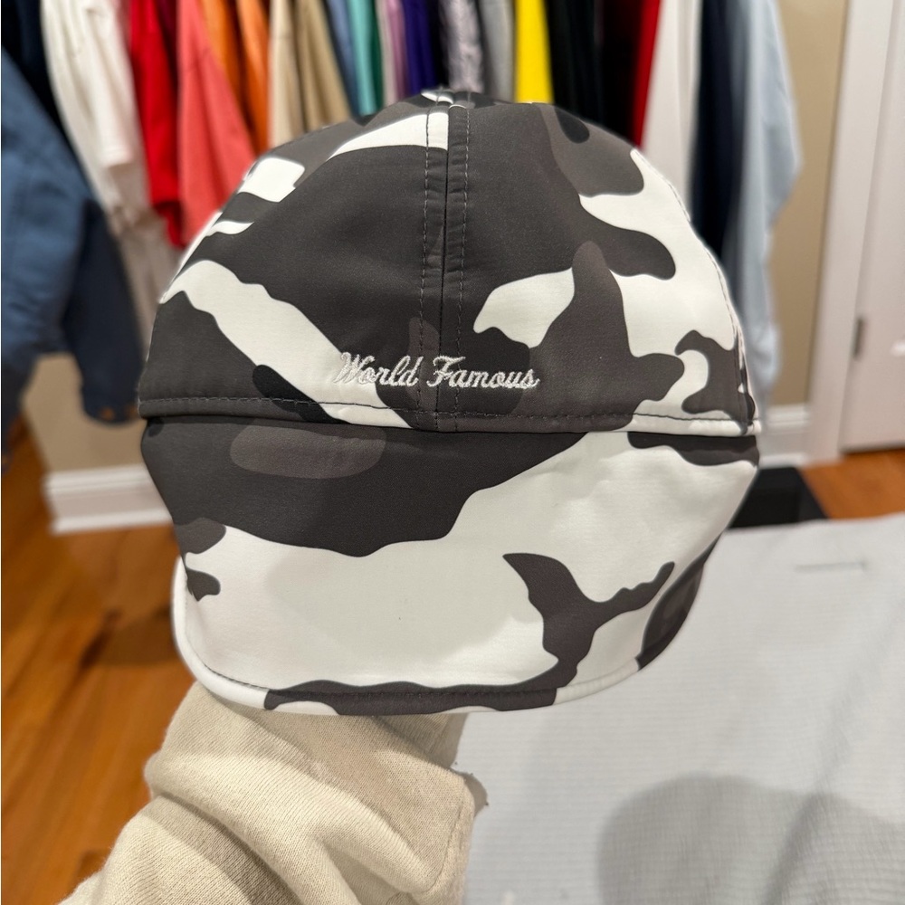Supreme FW20 Snow Camo Black White and Gray Camouflage WINDSTOPPER New Era Hat - Picture 3 of 8